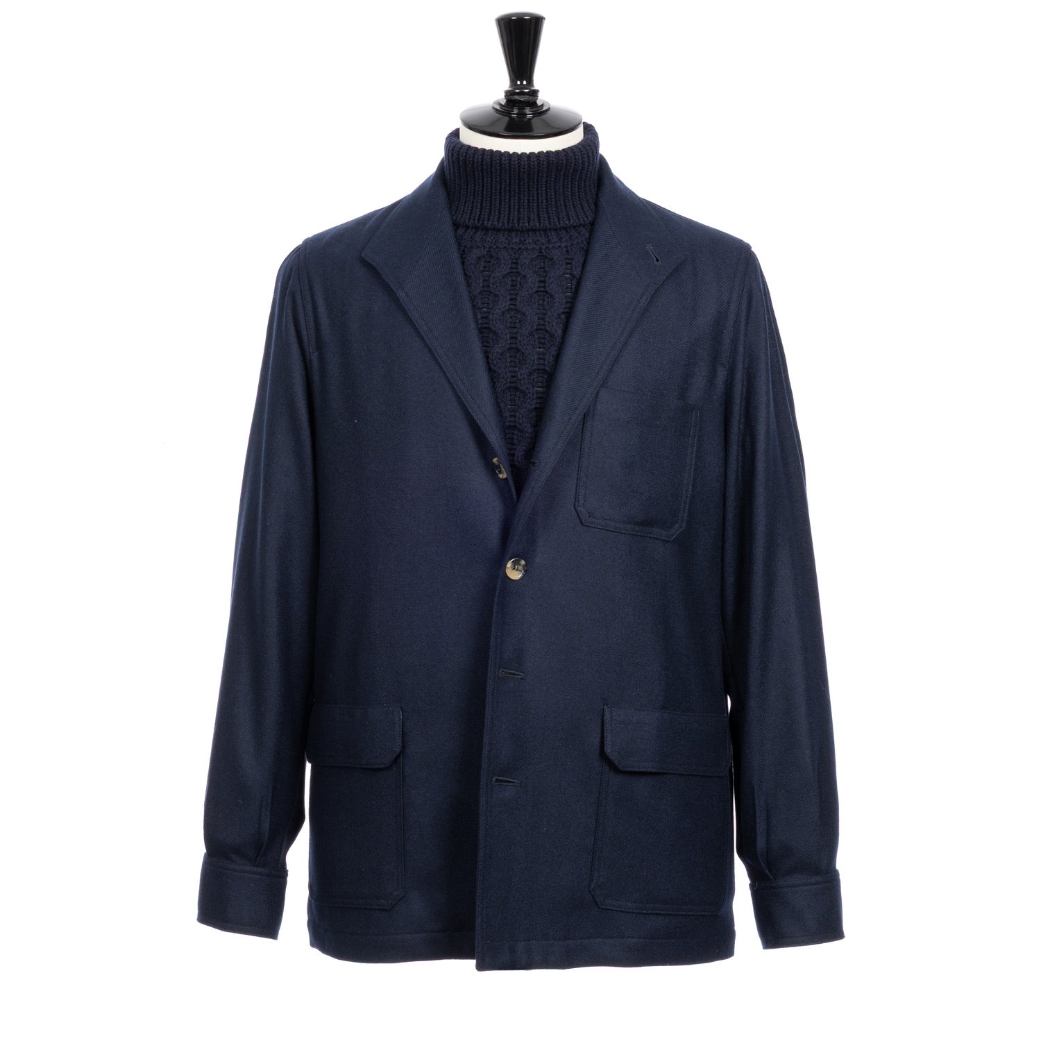 Shirt Jacket "Luxury Classic-Teba" made from pure Cashmere